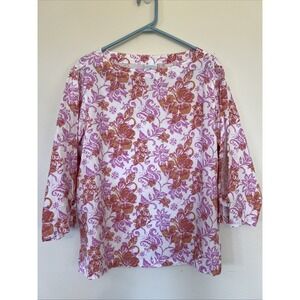 Color Me Cotton Shirt Wrap Skirt Set Women Size XL VTG 100% Cotton Lagenlook